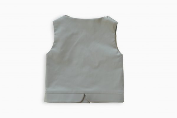 Bouton smoké verso perle